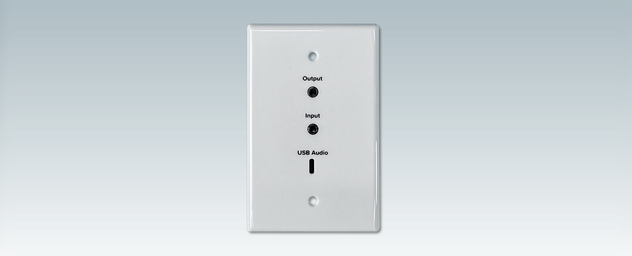 Lightspeed Wallplate for instructional audio systems